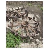 Steel tractor wheels
