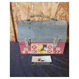 Vintage barn tin lunchbox