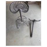 Cast iron tractor stools