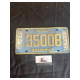 Bahamas license plate