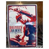 Metal Brantley Gilbert tour sign