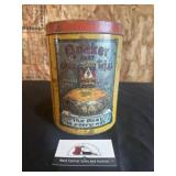 Quaker Oats tin can