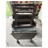 Metal stand, chair, misc