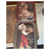 Metal Christmas trays