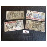 Vintage license plates