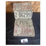 Vintage license plates