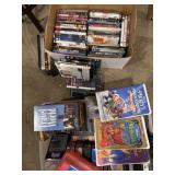 DVDs, VCR tapes