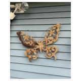Metal butterfly outdoor decor