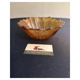 Vintage Amber glass bowl