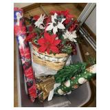 Tote of Christmas decor