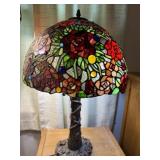 Tiffany style stained glass lamp