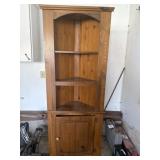 Wood corner cabinet