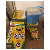 Crayons, art supplies