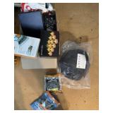 Snow tracks, tea, lights, vacuum packs,