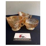 Marigold Carnival glass