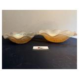 Carnival glass bowls