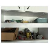 Miscellaneous hardware and tools, bring boxes