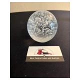 Glass paper weight