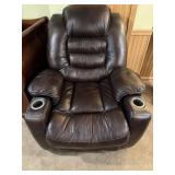 Reclining leather like chair