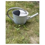 Galvanized water can