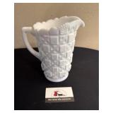 Milk glass pitcher