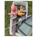 Electric chainsaw, hedge trimmer, miscellaneous