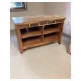 Rolling shelf approximately 18 x 42 x 28 tall