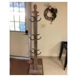 Homemade hat, coat rack