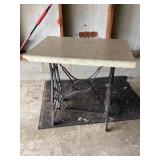 Sewing machine table