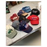 X Trump and John Deere hats