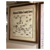 Historic Dallas County Iowa poster approximately