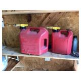 Two gas cans