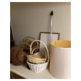 Wicker baskets and miscellaneous