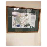 Into black feet country map approximately 23 x 1