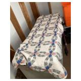 Hand sewn quilt approximately 80 x 80