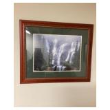 Waterfall picture approximately 35 x 29 tall