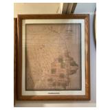 1846 Mitchell map of Iowa approximately 22 1/2 x