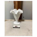 Milk, white vase