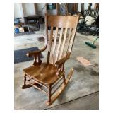 Wooden rocking chair, oak