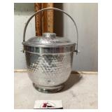 Hammered aluminum ice bucket