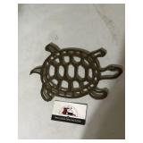 Brass turtle trivet