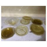 Yellow depression glass