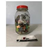 Jar of buttons