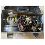 Tackle box of fishing reels
