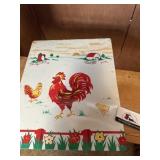 Cutting board - metal rooster
