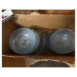 Bubble glass bowls