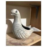 Ceramic bird planter