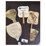 Vintage advertising fans