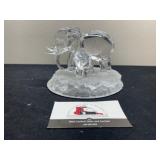 Glass Elephant Decor