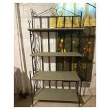 Vintage metal shelving unit